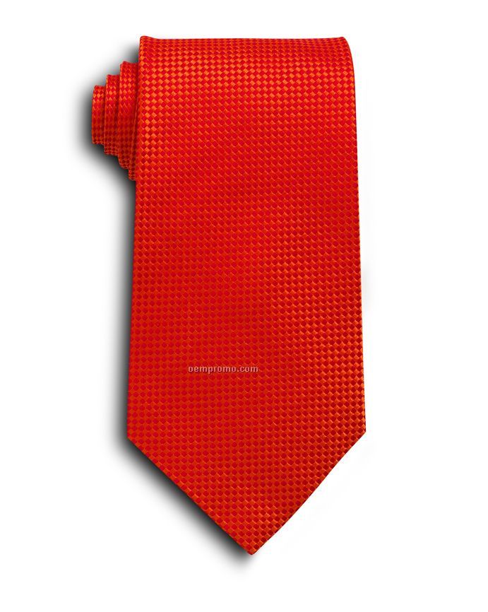 Wolfmark Carlton Silk Tie - Red