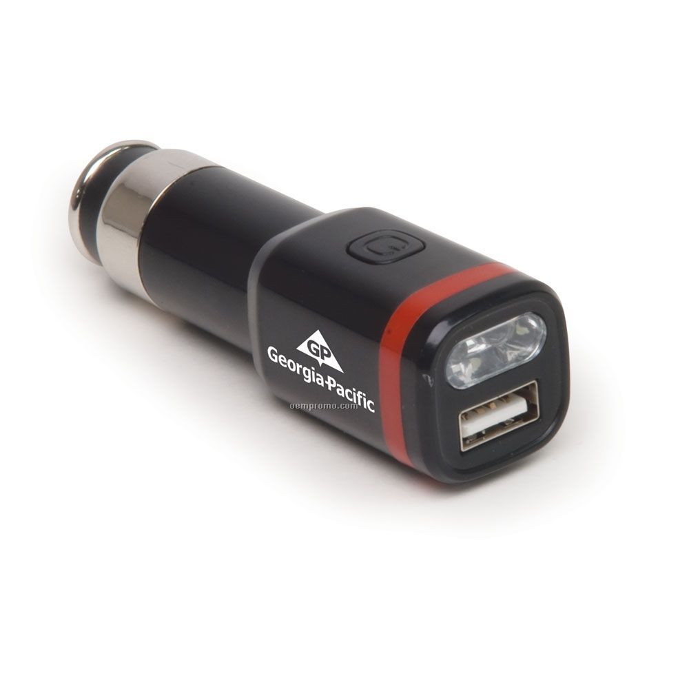 12 Volt Mini Car Plug Torch Flashlight & Charger