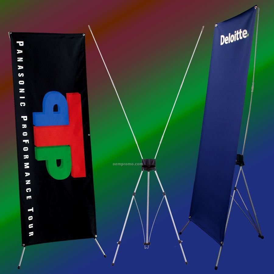 Banner Stand/With 28" X 72" Banner
