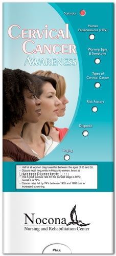Cervical Cancer Awareness Pocket Slider Chart/ Brochure