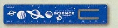 Recycled Plastic 6" Ruler Without Slot (0.015" Thick)
