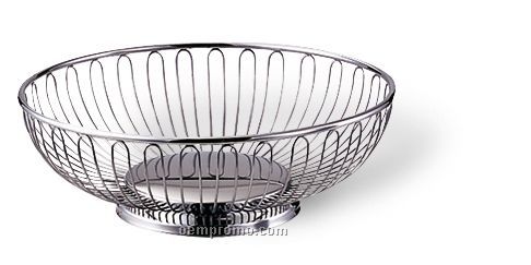 Round Stainless Steel Bread Basket