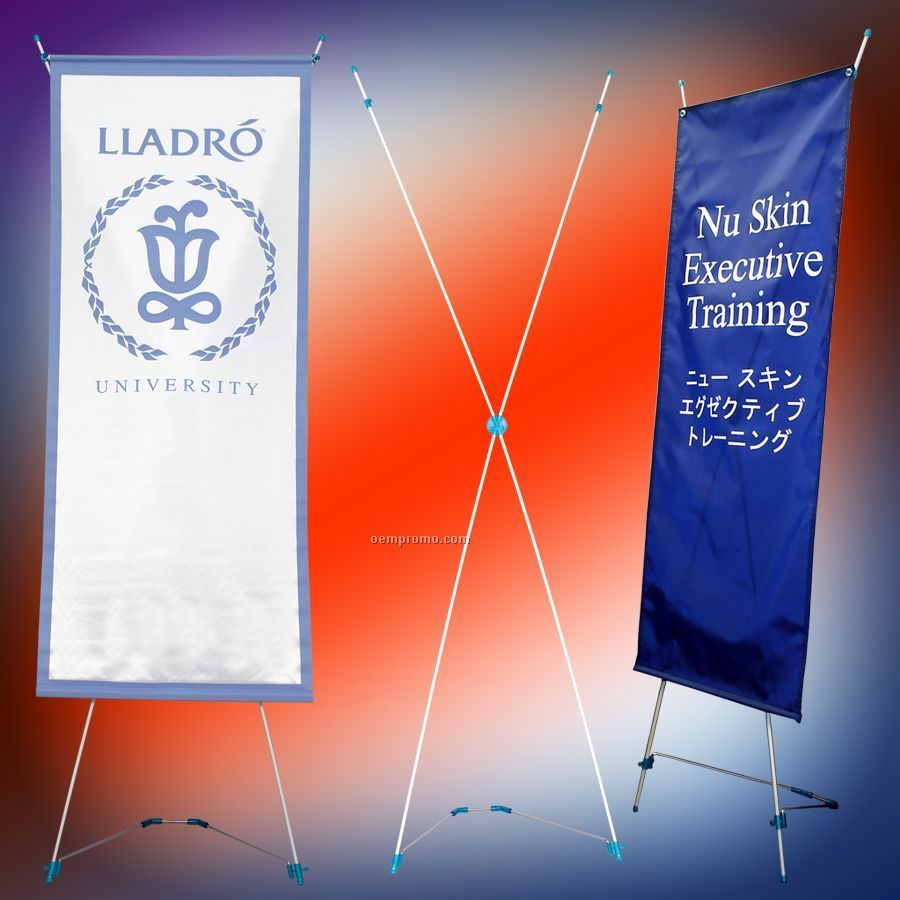 Banner Stand/With 24" X 60" Banner