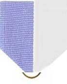 Pin Drape Ribbon, Light Blue-white W/ Jump Ring