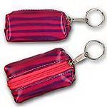Pink/Purple Stripe Globi 3d Lenticular Key Chain Purse (Stock)