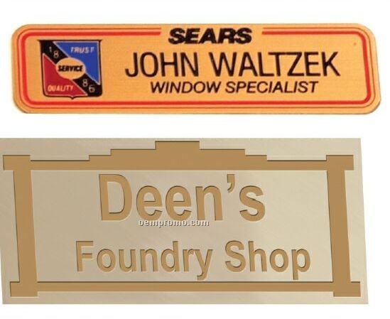 Oval Sublimated Name Badges (1-11/16