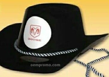 Plastic Cowboy Hat W/Adjustable Chin Cord (Unimprinted)