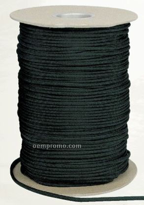 Black 550 Lb. Type III Commercial Military Paracord (1000')