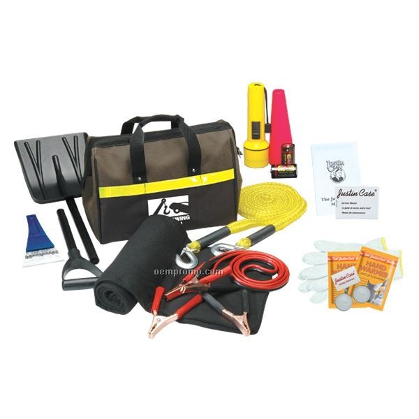 Extreme Winterizer Automotive Safety Kit With Booster Cables & Ice Scraper