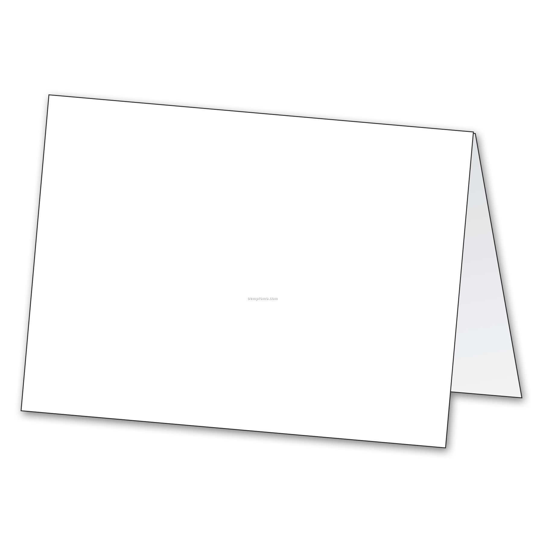 Folded Paper Stock 2 Sided Tent Card (3"X4")