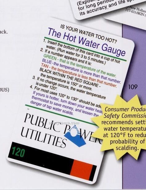 Hot Water Gauge W/ Thermometer