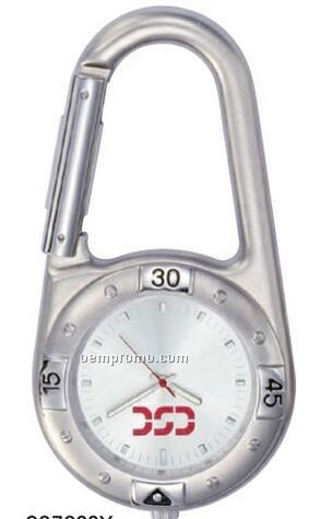 Pedre Carabiner Watch W/ Silver Sunray Dial