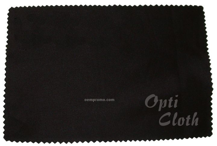 Deluxe 3.5" X 5" Black Opticloth With Laser "Engraved" Imprint