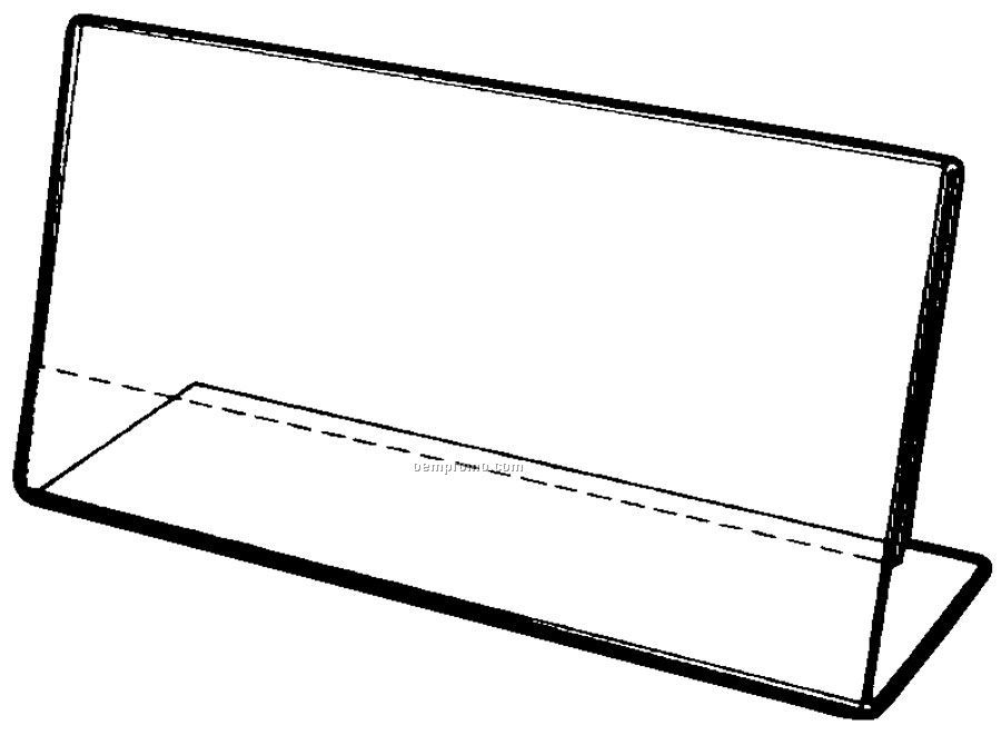 Horizontal Single Sided Slant Back Frame (4"X1 1/2")