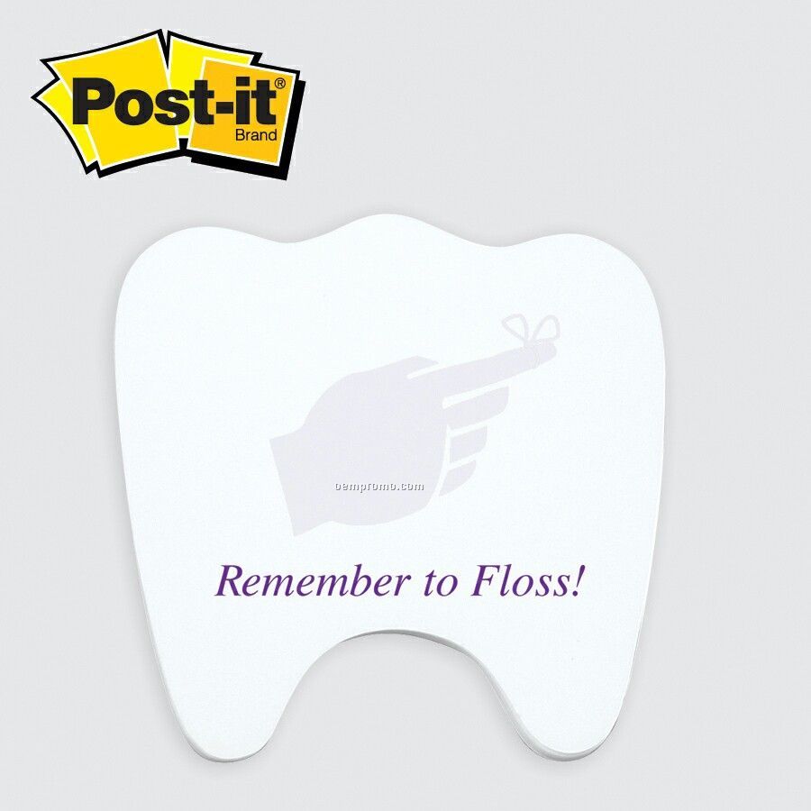 Large Tooth Post-it Die Cut Notepad (50 Sheets/3 & 4 Color)