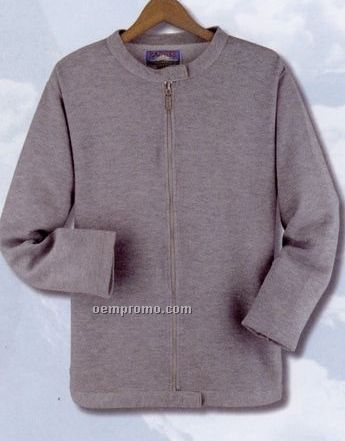 Long Sleeve Fully-zip Crew Neck Sweatshirt