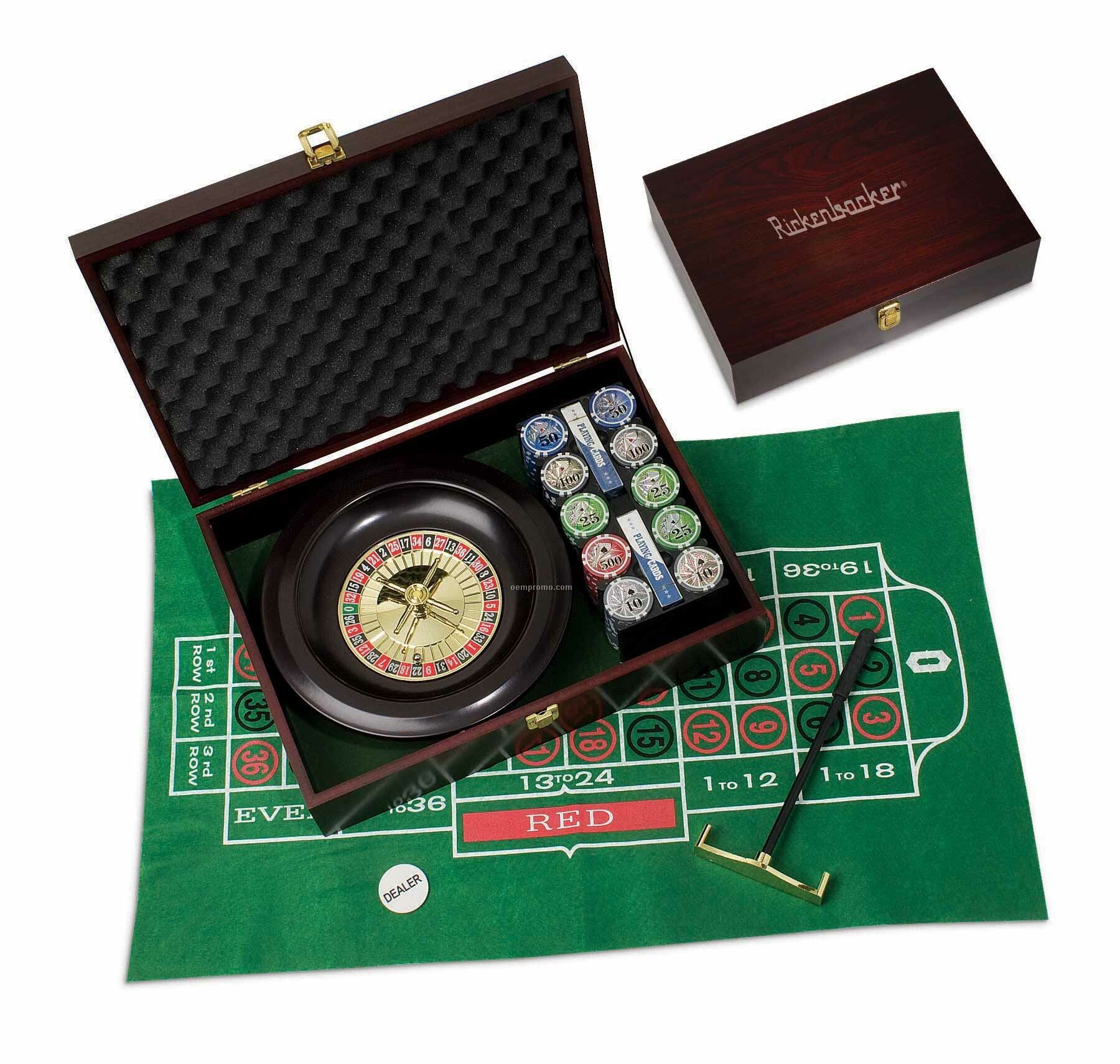 200 Piece Roulette Game/Poker Set W/ 3d Professional Chips