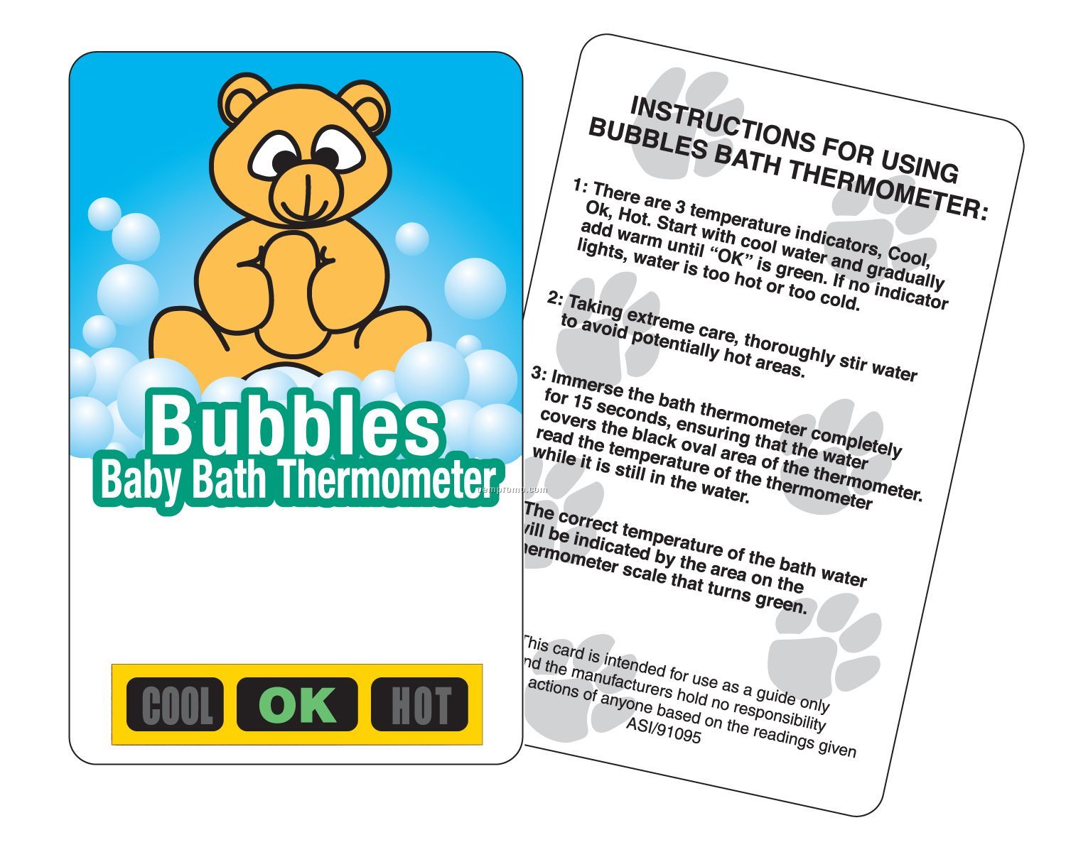 Bear Baby Bath Water Temperature Test Thermometer