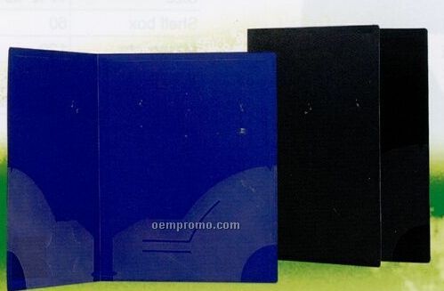 Black 2 Pocket Premium Opaque Portfolio Folder