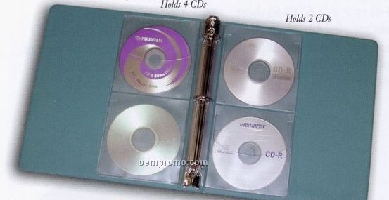 Vinyl Loose-leaf CD Pages (Holds 4 Cd's)