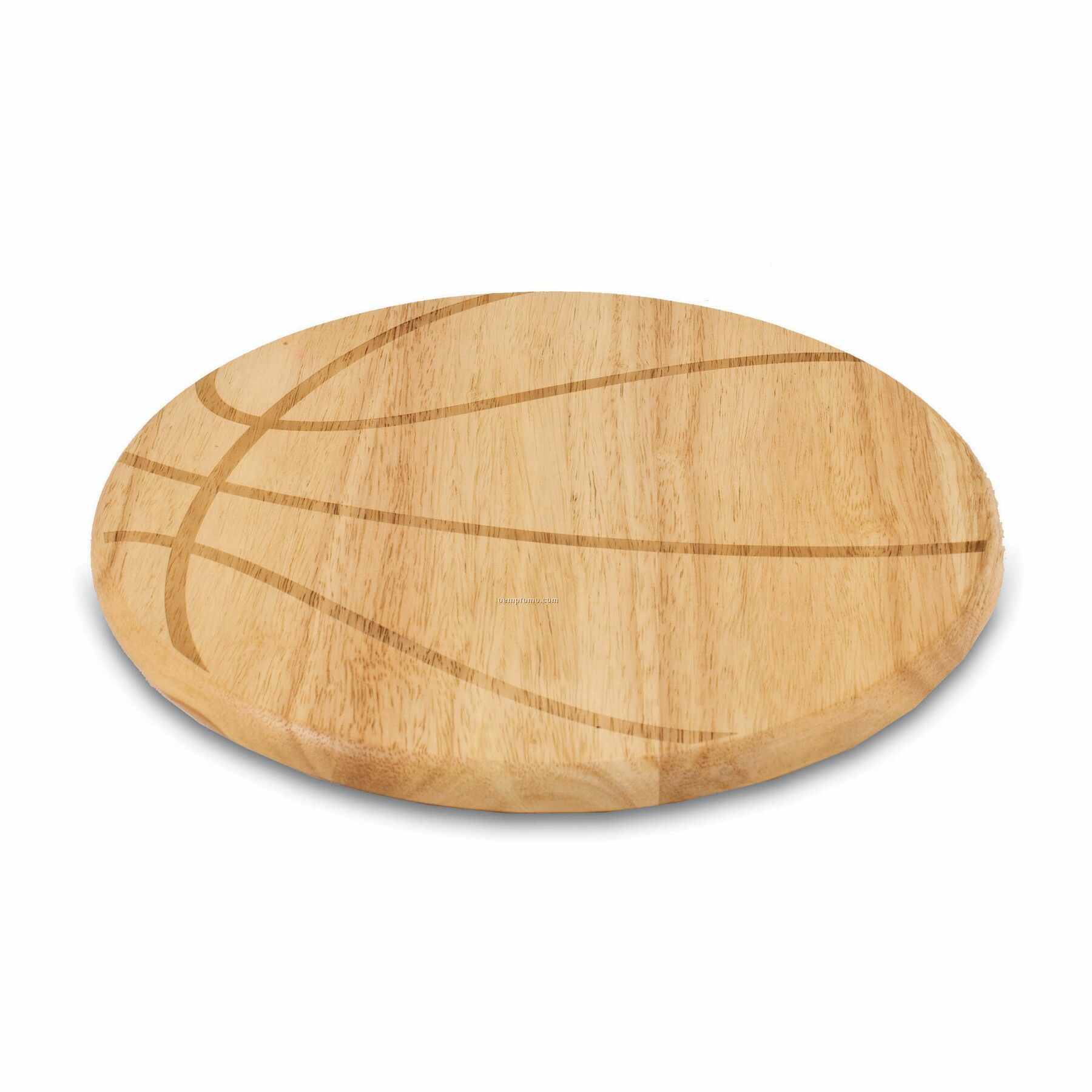 Free Throw Basketball Shaped Wood Cutting Board / Serving Tray