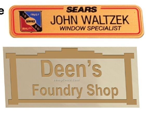 Rectangle Sublimated Name Badges (1"X3")