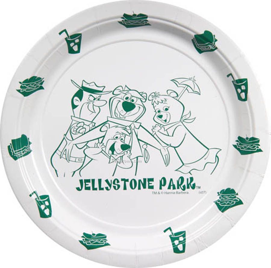 9" White Paper Plates/ 18 Point