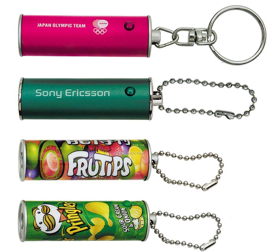 Cylinder Shape Projection Key Chain - Color Projection Image