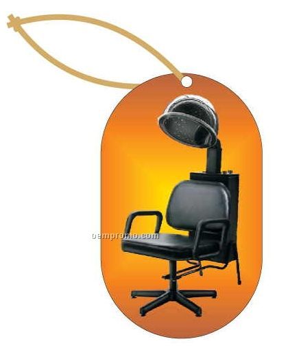 Hair Dryer Chair Executive Ornament W/ Mirrored Back (10 Square Inch)