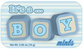 It's A Boy Baby Mint Tin W/ 4-color Process Label (72 Mints)