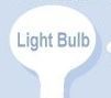 Light Bulb Stock Shape Memo Board