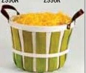10-1/2"X8"X10" Amber Trim Tub Imported Gift Baskets (Partial Carton)