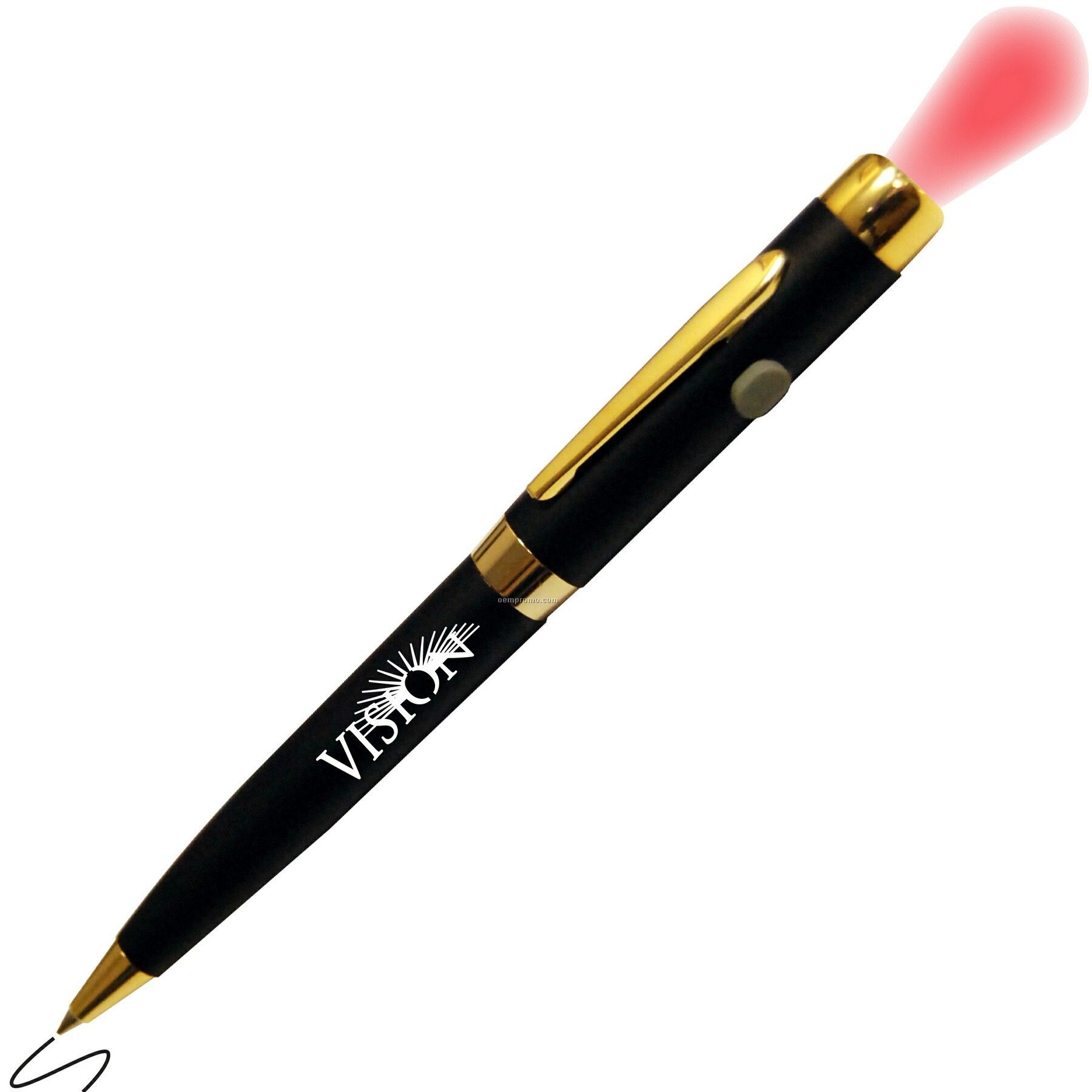 Alpec Red LED Flashlight And Ballpoint Pen