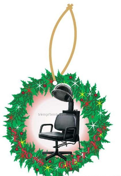 Hair Dryer Chair Executive Wreath Ornament W/ Mirrored Back(10 Square Inch)