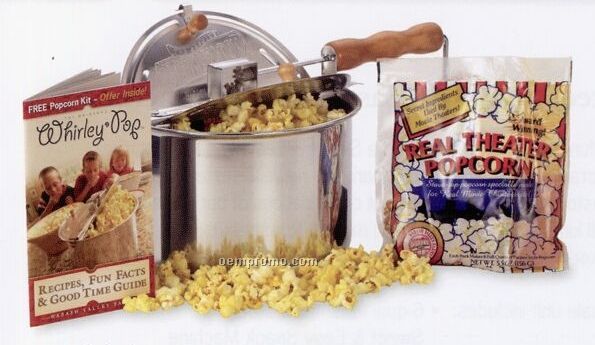 Whirley Pop Popcorn Popper Set With Popcorn & Popping Pan