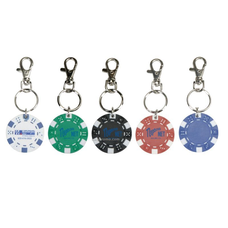 11.5 G Poker Chip Keyring