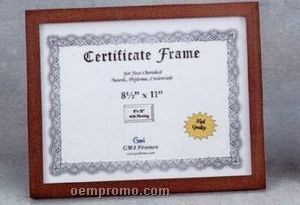 Black Certificate Frame (8 1/2"X11")