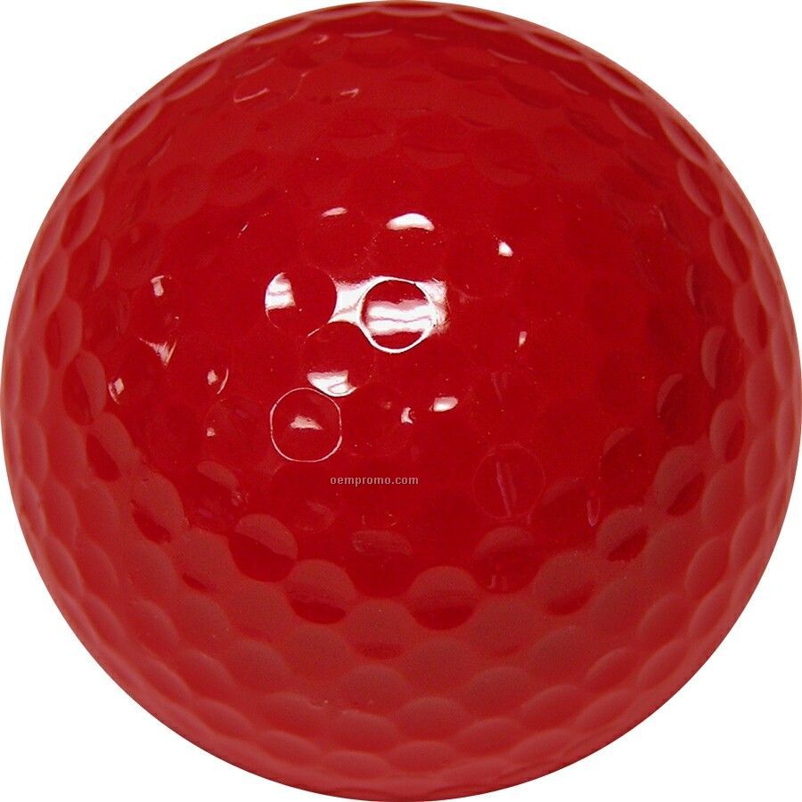 Dark Red Golf Balls (1 Color/Clear 3 Ball Sleeves)