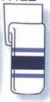 Style H122 Hockey Socks (18-20 X-small)