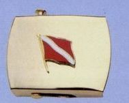 Brass Money Clip (Dive Flag)