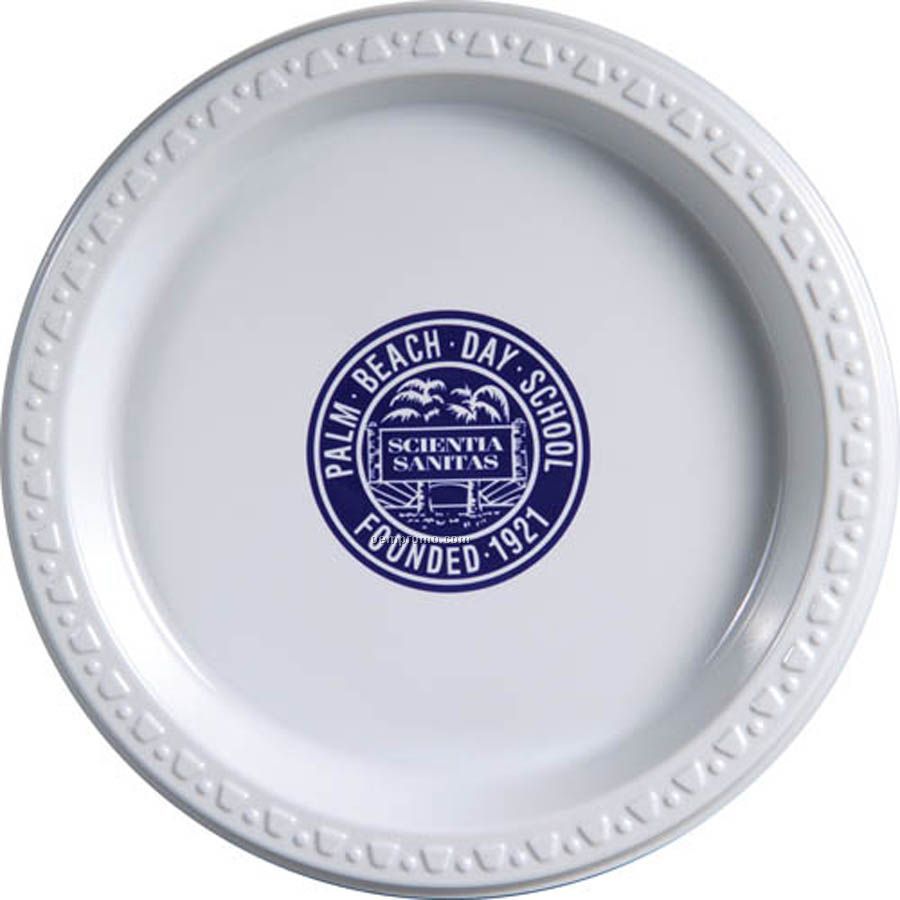 Express Line 7" White Plastic Plates (Express Shipping)