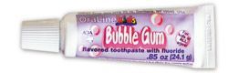 Oraline Patient Size Fluoride Bubblegum Toothpaste