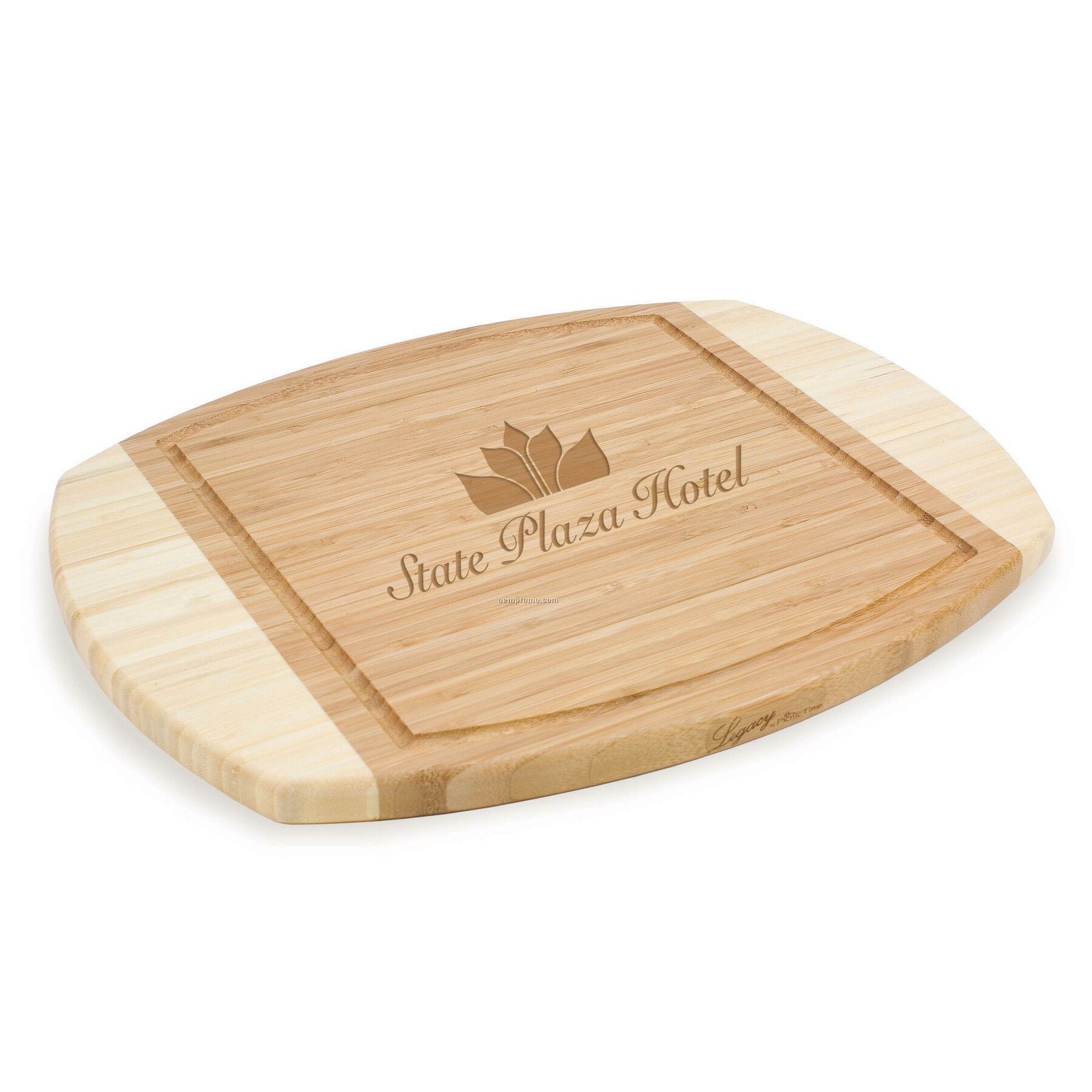Ovale Rectangle 2 Tone Wood Cutting Board / Serving Tray (15"X11.5")