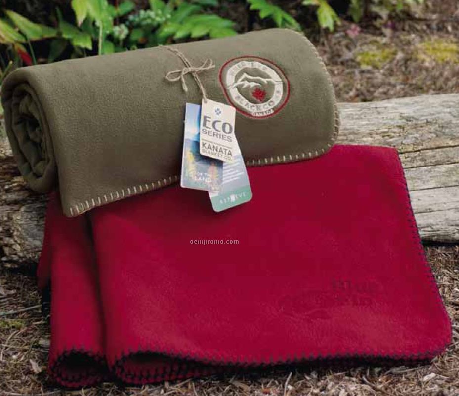 Red Eco Fleece Blanket