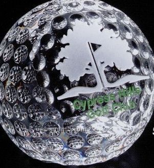 Sports Gallery Crystal Clipped Golf Ball Sports Award (2 3/8