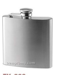6 Oz. Rimless Flask With Calendered Finish