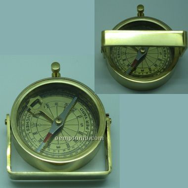 Brass Handle Compass(Laser Engraved)