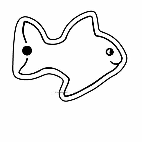 Stock Shape Collection Fish 4 Key Tag
