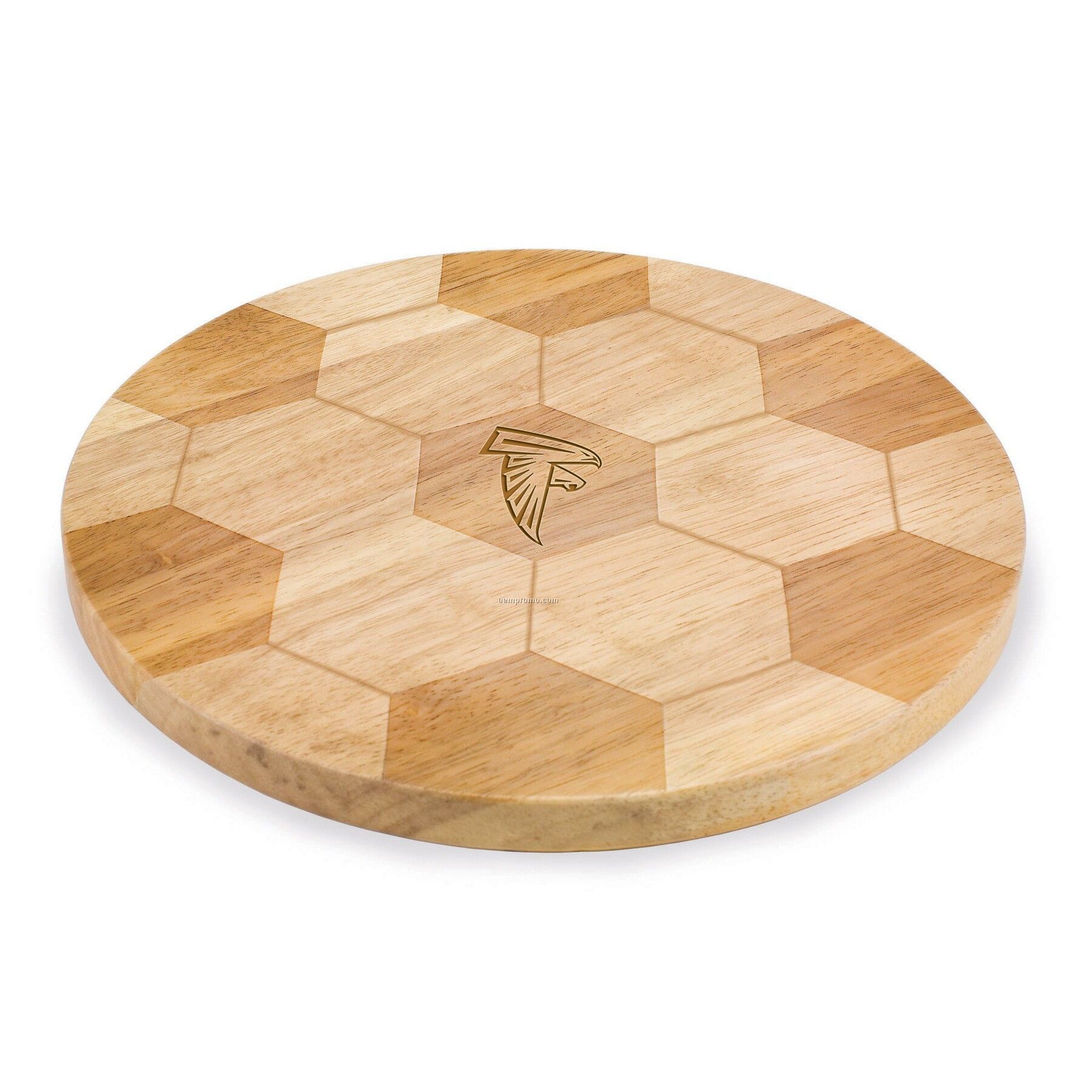 Goal Soccer Ball Shaped Wood Cutting Board / Serving Tray