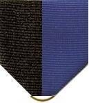 Pin Drape Ribbon, Black-blue W/ Jump Ring
